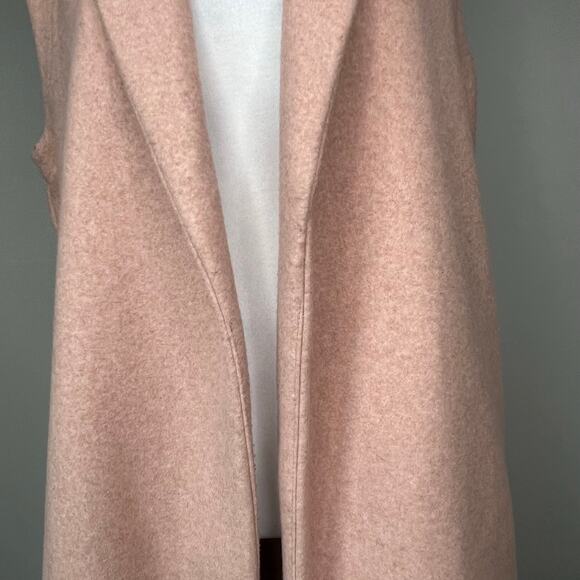 Love Tree Long Line Vest Size Small Blush Pink Layers Fall Fashion Knee-Length - Picture 5 of 13